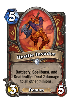 carta spoiler Hostile Invader