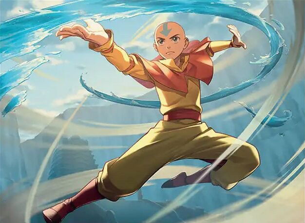 Aang, Swift Savior // Aang and La, Ocean's Fury Crop image Wallpaper