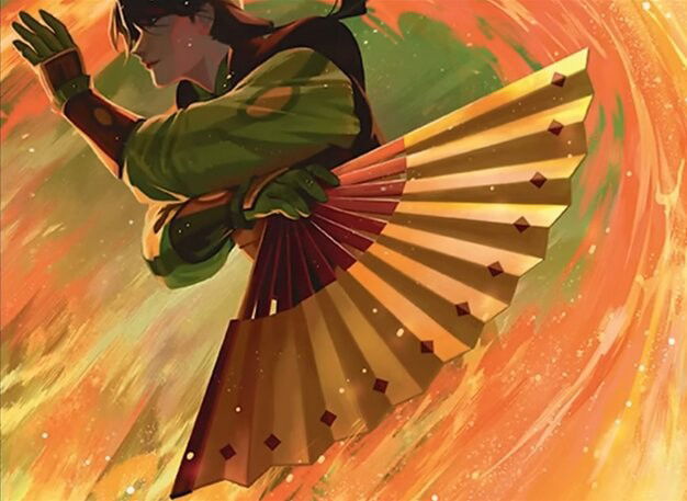 Kyoshi Battle Fan Crop image Wallpaper
