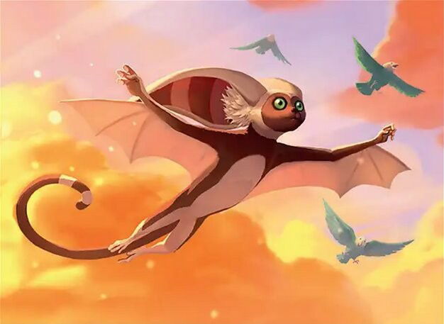 Momo, Friendly Flier Crop image Wallpaper