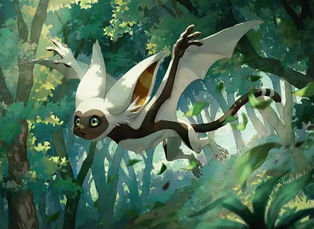 Momo, Friendly Flier Crop image Wallpaper