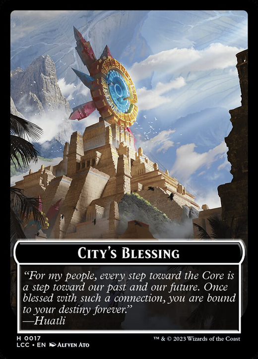 City's Blessing Card Full hd image