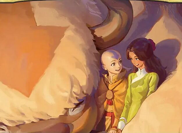 Aang and Katara Crop image Wallpaper