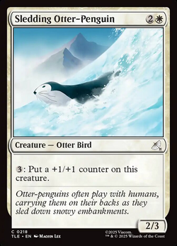 Sledding Otter-Penguin image