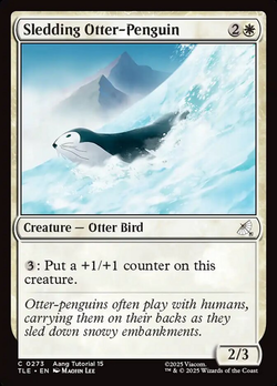 Nutria-pingüino en trineo image