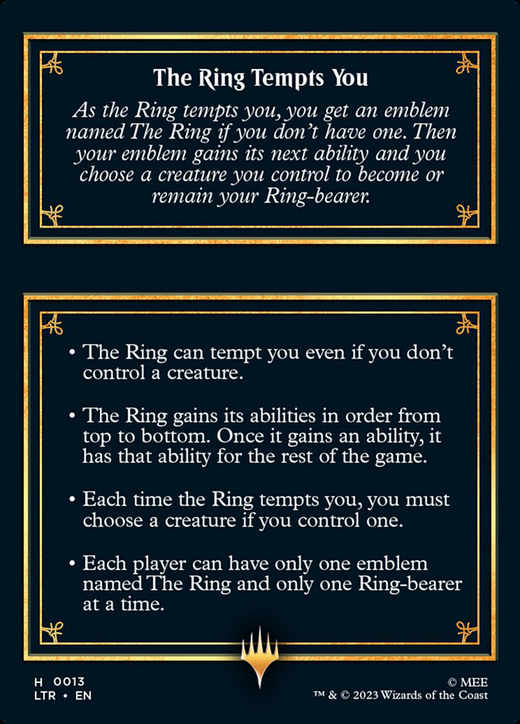 The Ring Card // The Ring Tempts You Card Full hd image