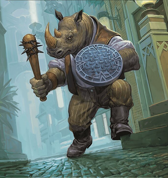 Rhino Warrior Token Crop image Wallpaper