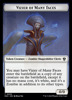 Vizier of Many Faces Token