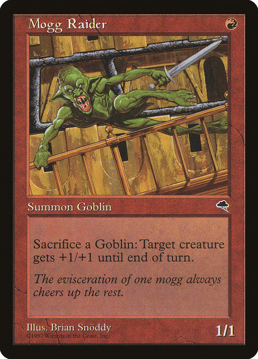 Mogg Maniac NM/PL Stronghold MTG Magic The Gathering Red English Card 
