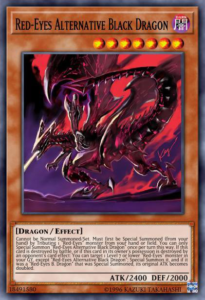 Dragon Noir Alternatif aux Yeux Rouges image