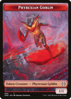 Phyrexianischer Goblin-Token image