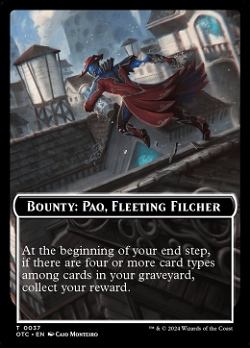 Bounty: Paq, Fleeting Filcher Card // Wanted! Card