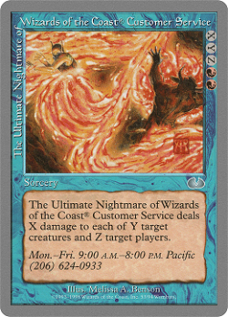 The Ultimate Nightmare of Wizards of the Coast® Customer Service image