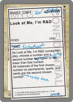 看着我，我是R&D