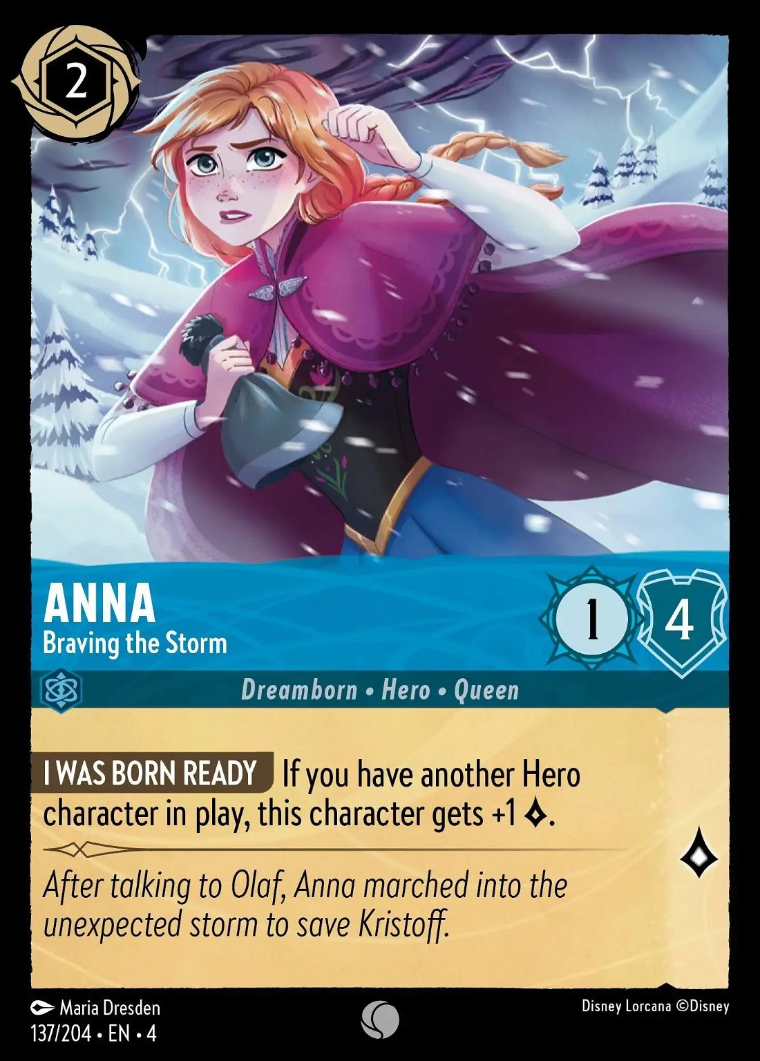 Anna - Braving the Storm Crop image Wallpaper