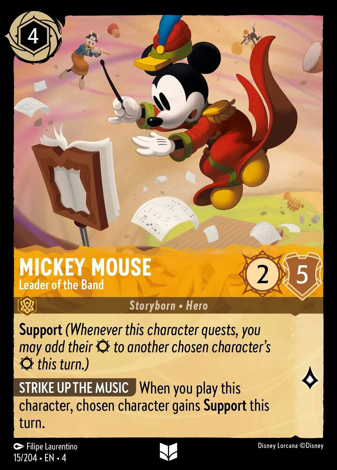 Mickey Mouse - Leader of the Band Crop image Wallpaper