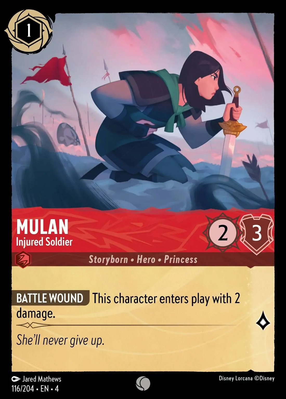 Mulan - Injured Soldier Crop image Wallpaper