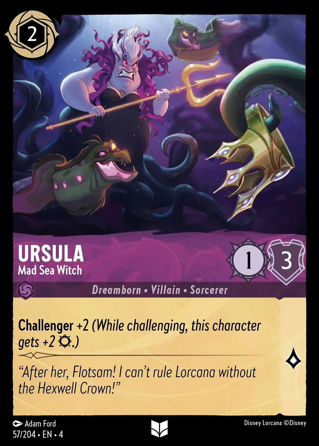 Ursula - Mad Sea Witch Crop image Wallpaper