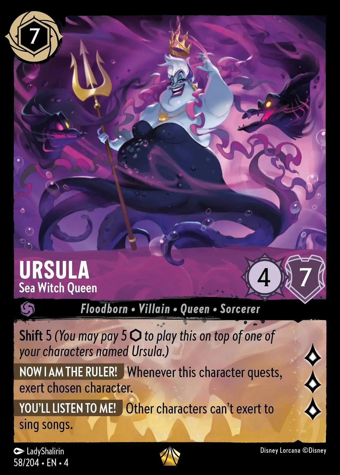 Ursula - Sea Witch Queen Crop image Wallpaper