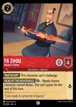 Fa Zhou - Padre de Mulán