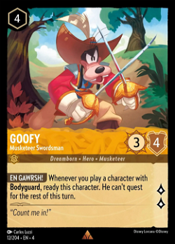 Goofy - Musketier Schwertkämpfer
