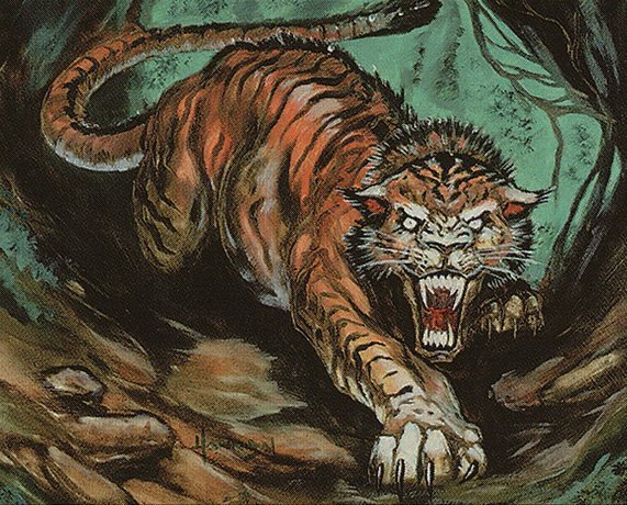 Cave Tiger Crop image Wallpaper