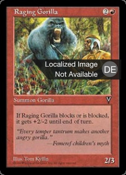 Wütender Gorilla