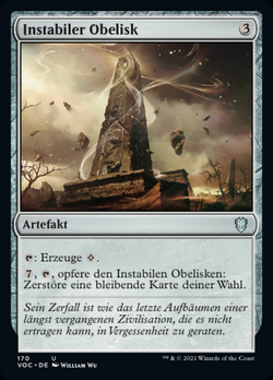 Instabiler Obelisk