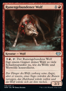 Runengebundener Wolf image