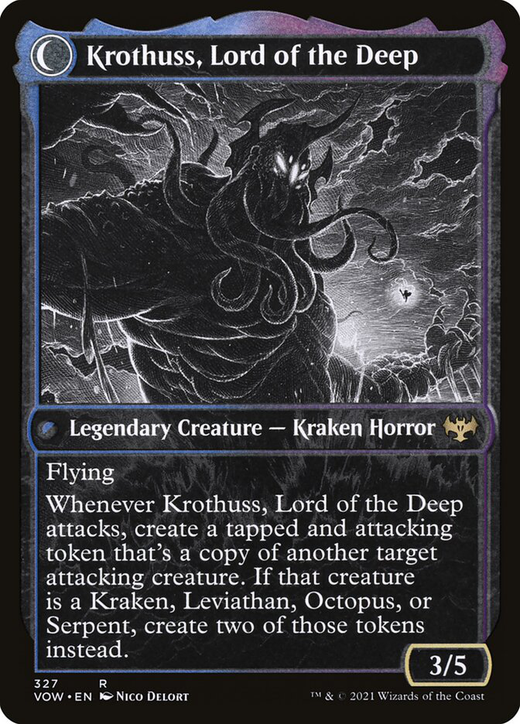 Runo Stromkirk // Krothuss, Lord of the Deep | Magic: the Gathering MTG 카드