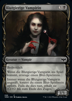 Blutgierige Vampirin