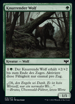 Knurrender Wolf image