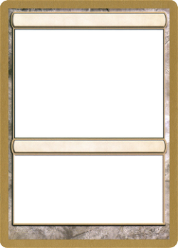 空白のカード