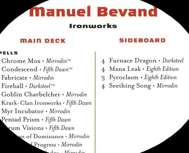 Manuel Bevand Decklist Card Crop image Wallpaper