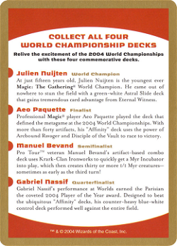 2004 World Championships Ad Card