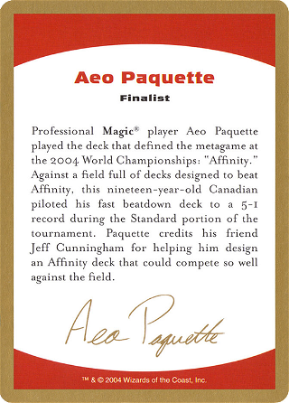Aeo Paquette Bio Card image