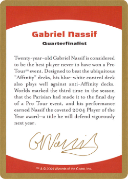 Gabriel Nassif Bio Card