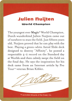 Julien Nuijten Bio Card