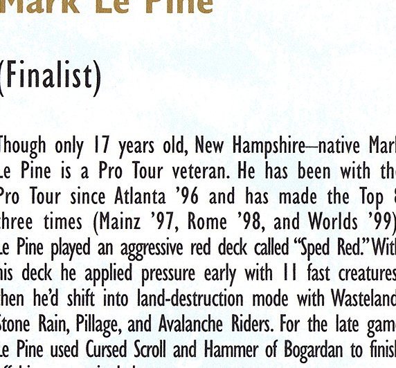 Mark Le Pine Bio Card Crop image Wallpaper