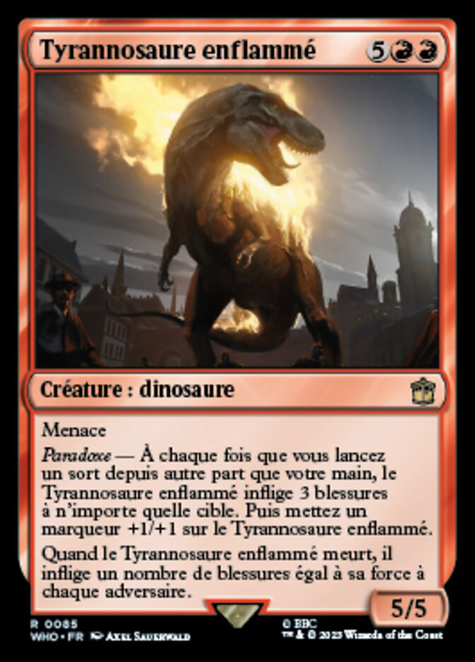 Flaming Tyrannosaurus Full hd image