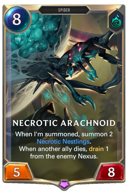 Necrotic Arachnoid | Legends of Runeterra LOR Cards