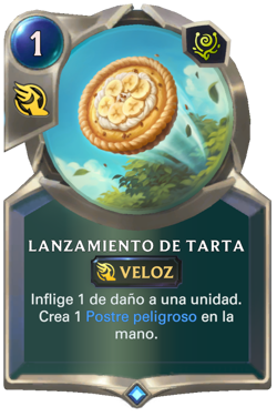 Lanzamiento de tarta