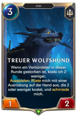 Treuer Wolfshund