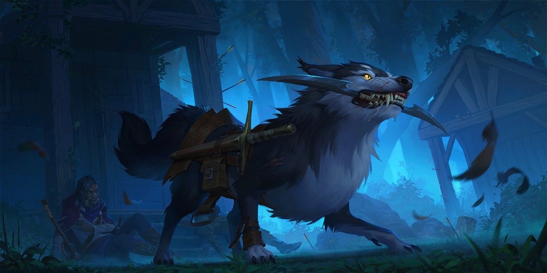 Faithful Wolfdog Crop image Wallpaper