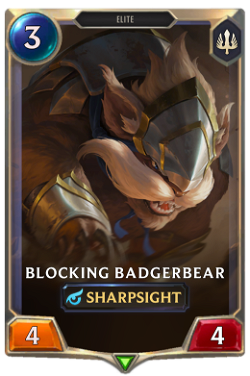 Blocking Badgerbear image