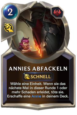 Annies Abfackeln