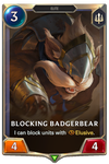 Blocking Badgerbear image
