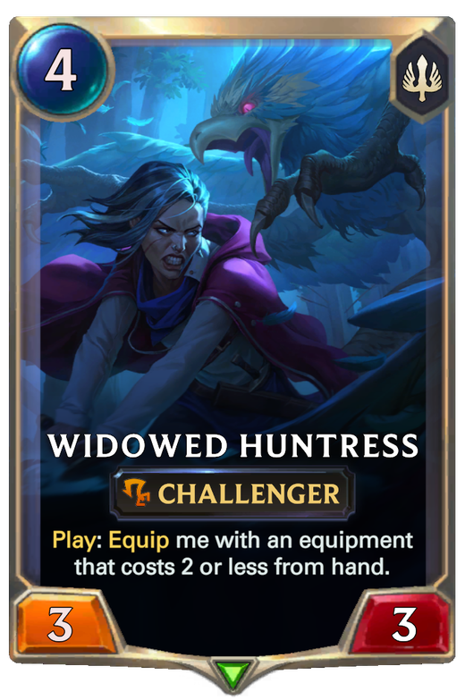 Widowed Huntress | Legends of Runeterra LOR Cards