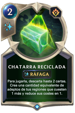 Chatarra reciclada