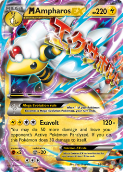 M Ampharos-EX AOR 28 translates to M Ampharos-EX AOR 28 in French. image